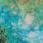 Chrysocolla in Quartz