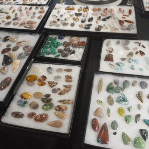 An array of cabochons