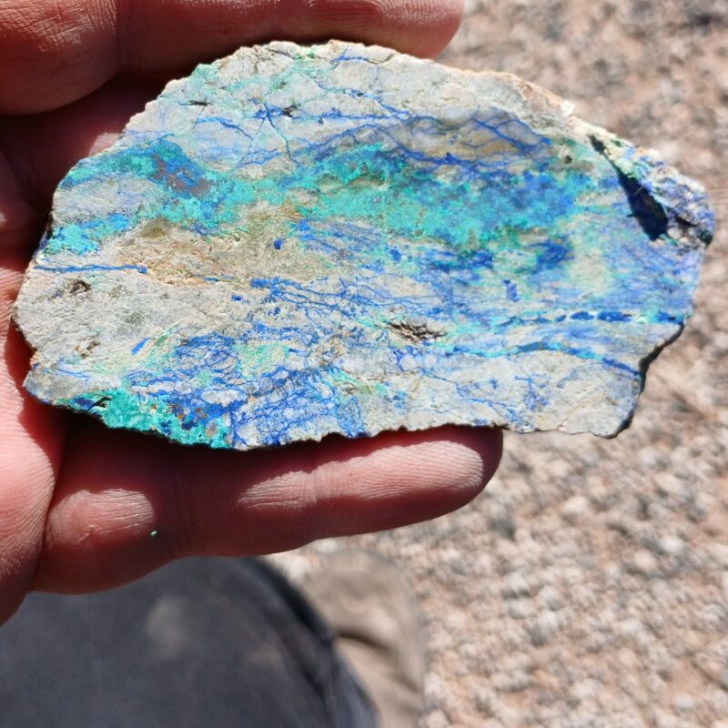 Azurite & Malachite lapidary slab Azurite & Malachite lapidary slab